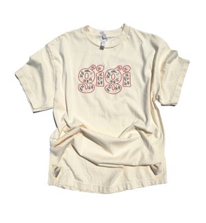 Gigi Flowers Embroidered Tee